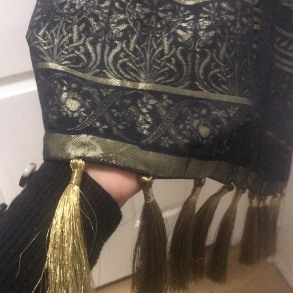 Black lawn Banarsi kurta - Picture 3 of 4